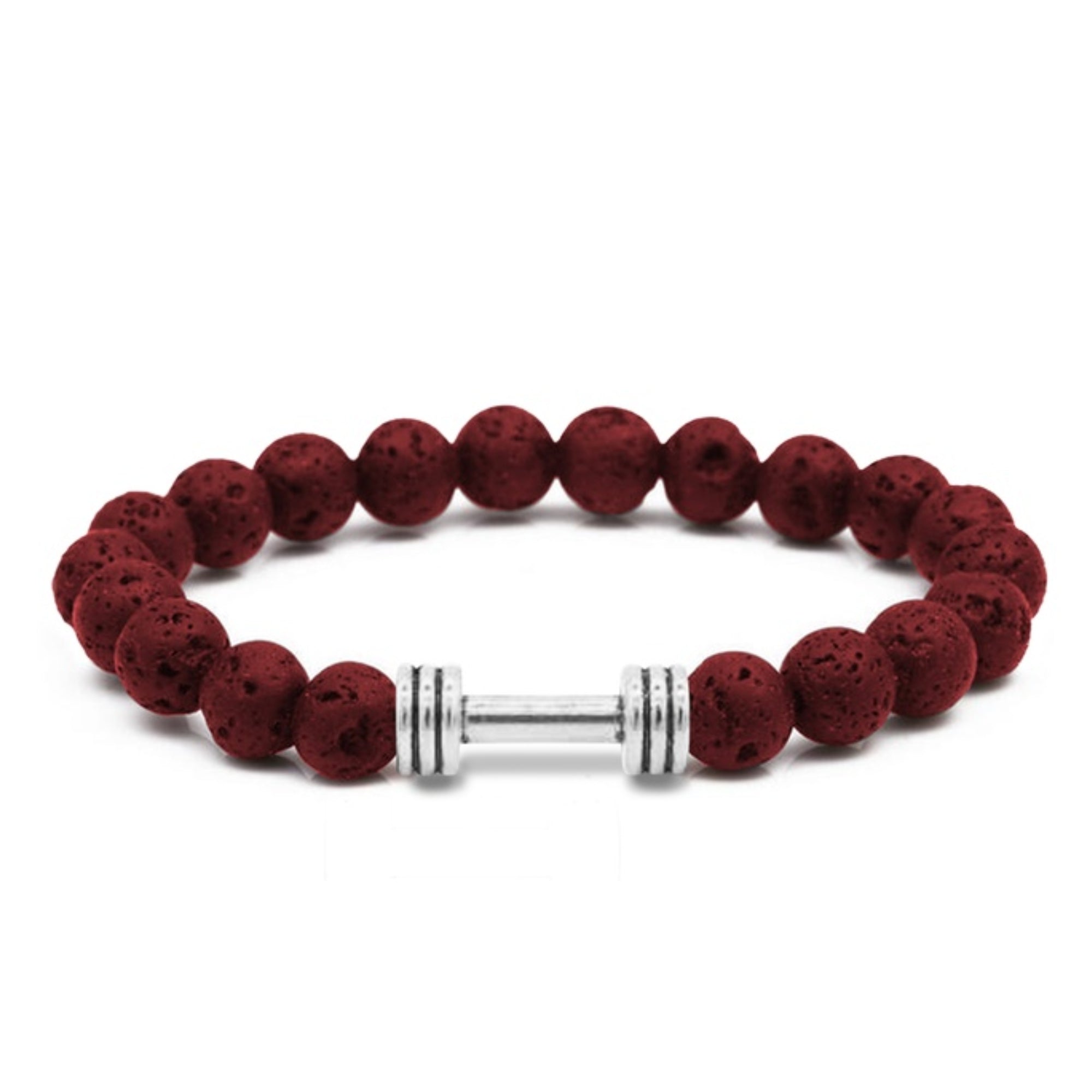 Men's Natural Stone Dumbbell Bracelet by Akor
