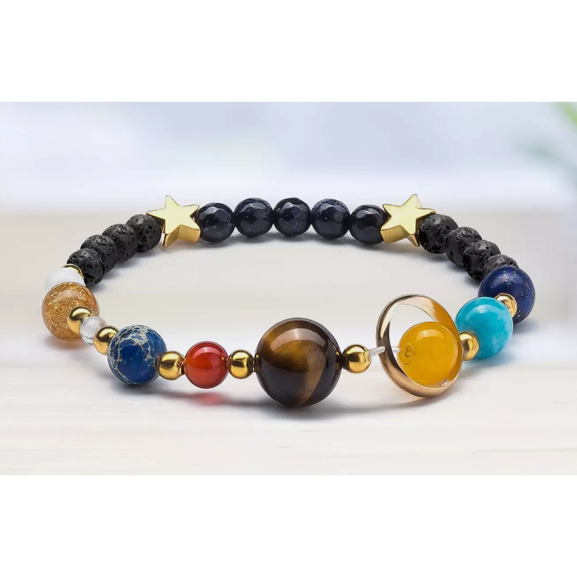 Aromatherapy Galaxy Lava Stone Diffuser Bracelet with Optional Essential Oils