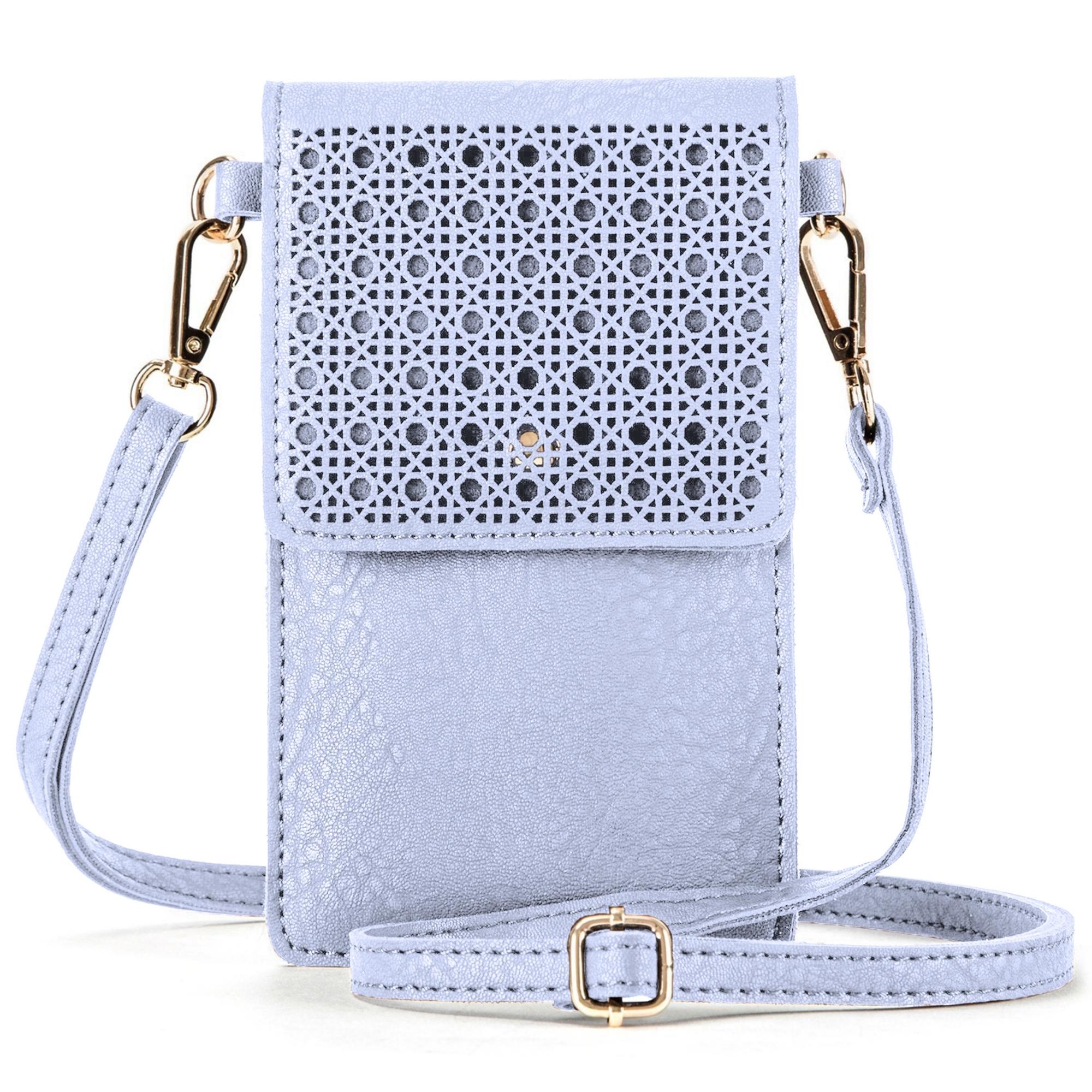 SoHo Faux Leather Cross Body Cellphone Bag