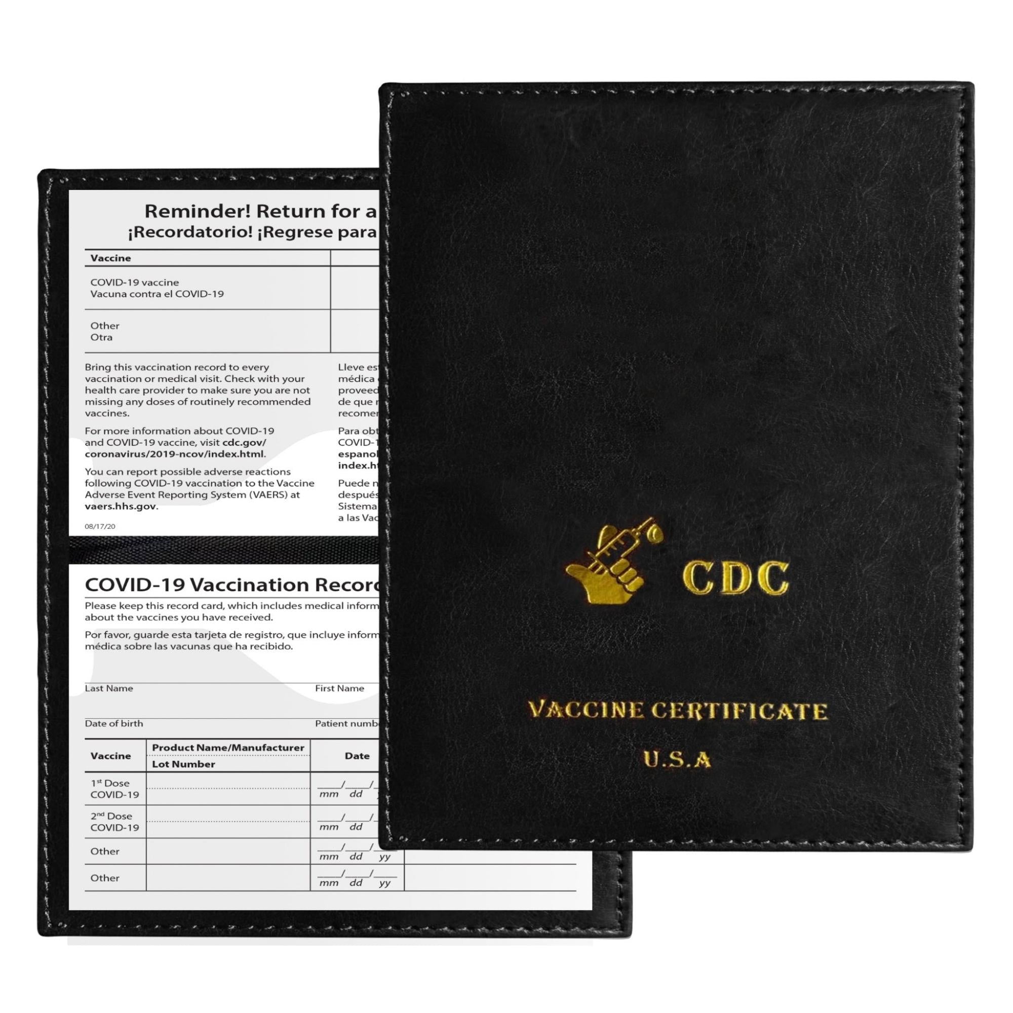 3-Pack: CDC Vaccination Record Holder