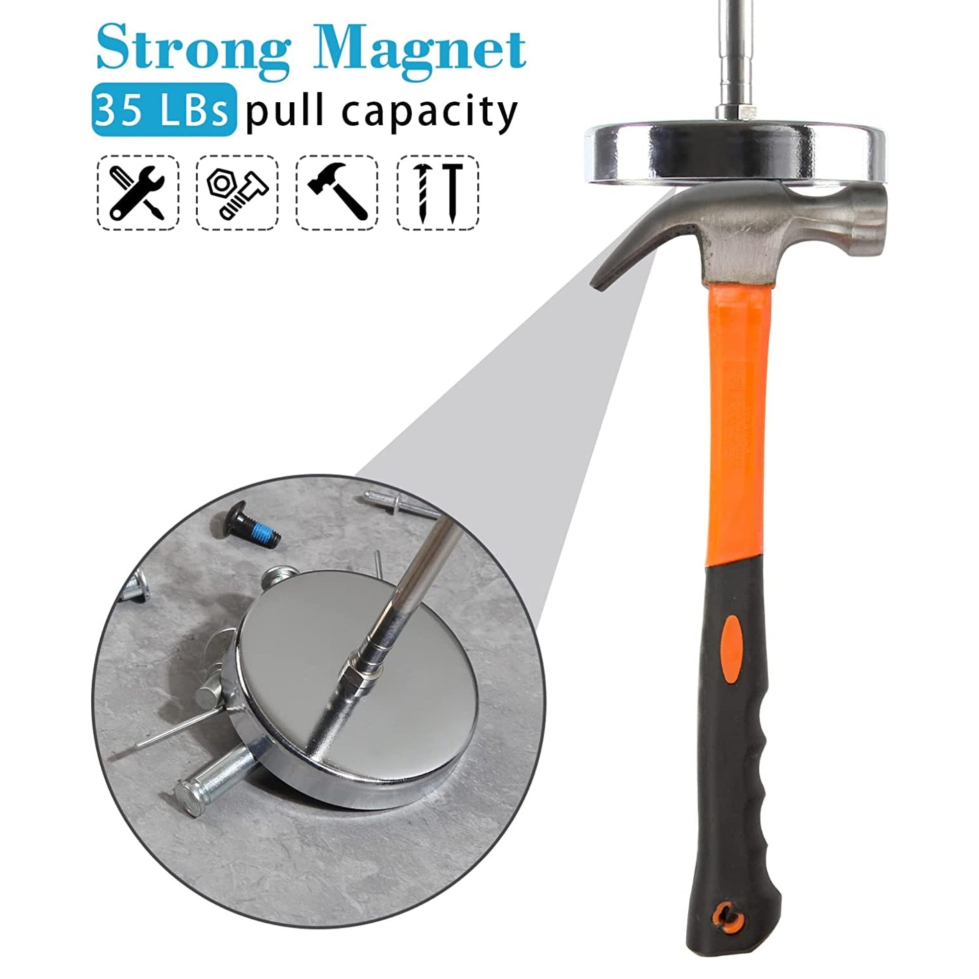Magnetic Sweeper Telescoping Pick-up Tool