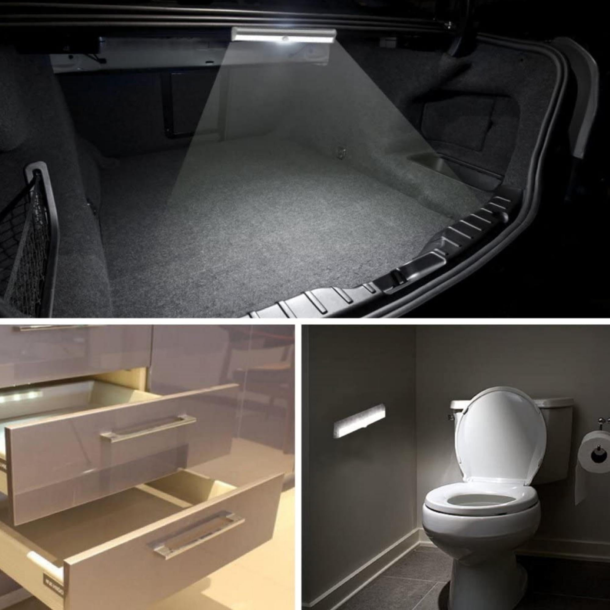 10 LED Motion Sensor Stick-On Light Bar (3 Pack)