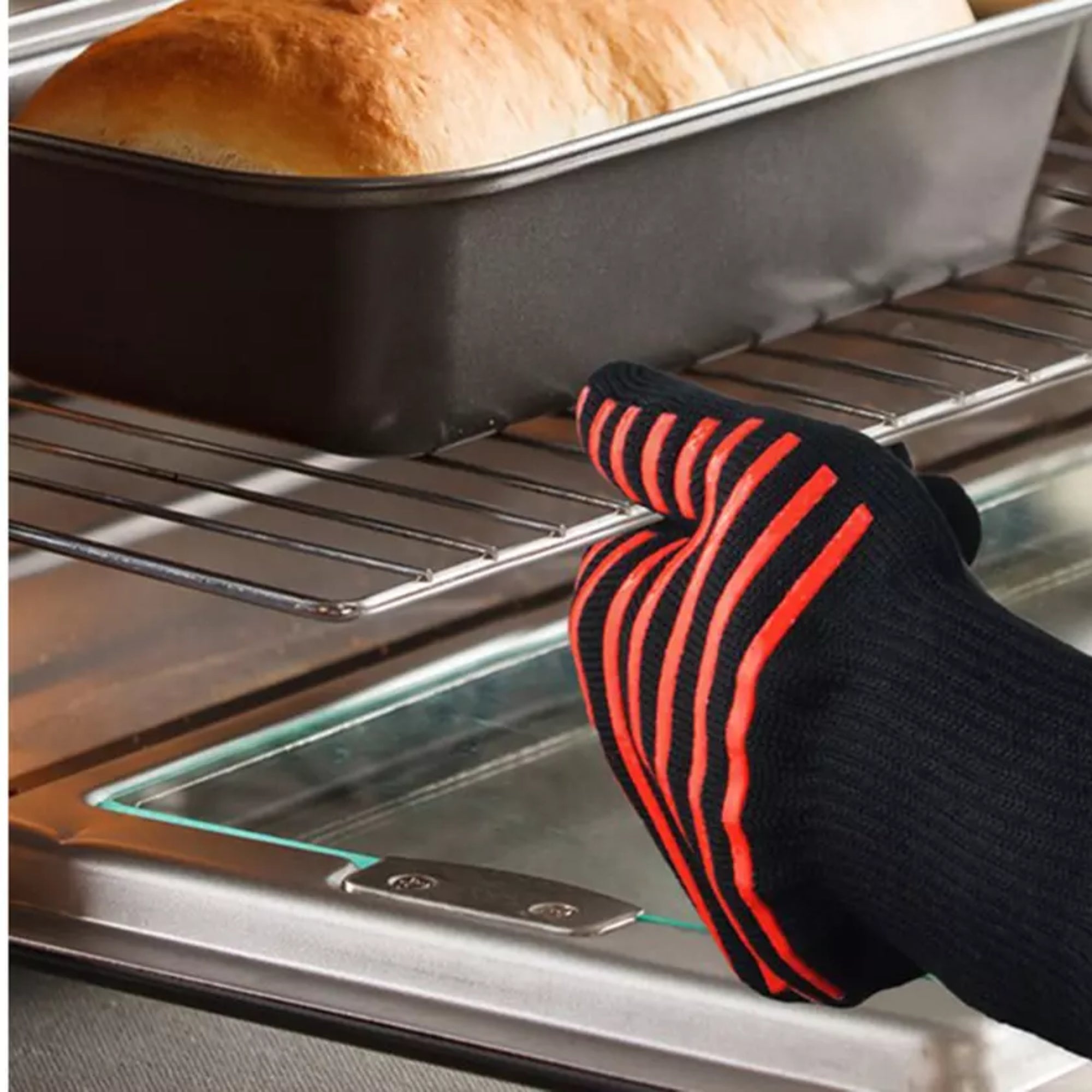 Heat Resistant Washable Non-Slip Grilling Gloves