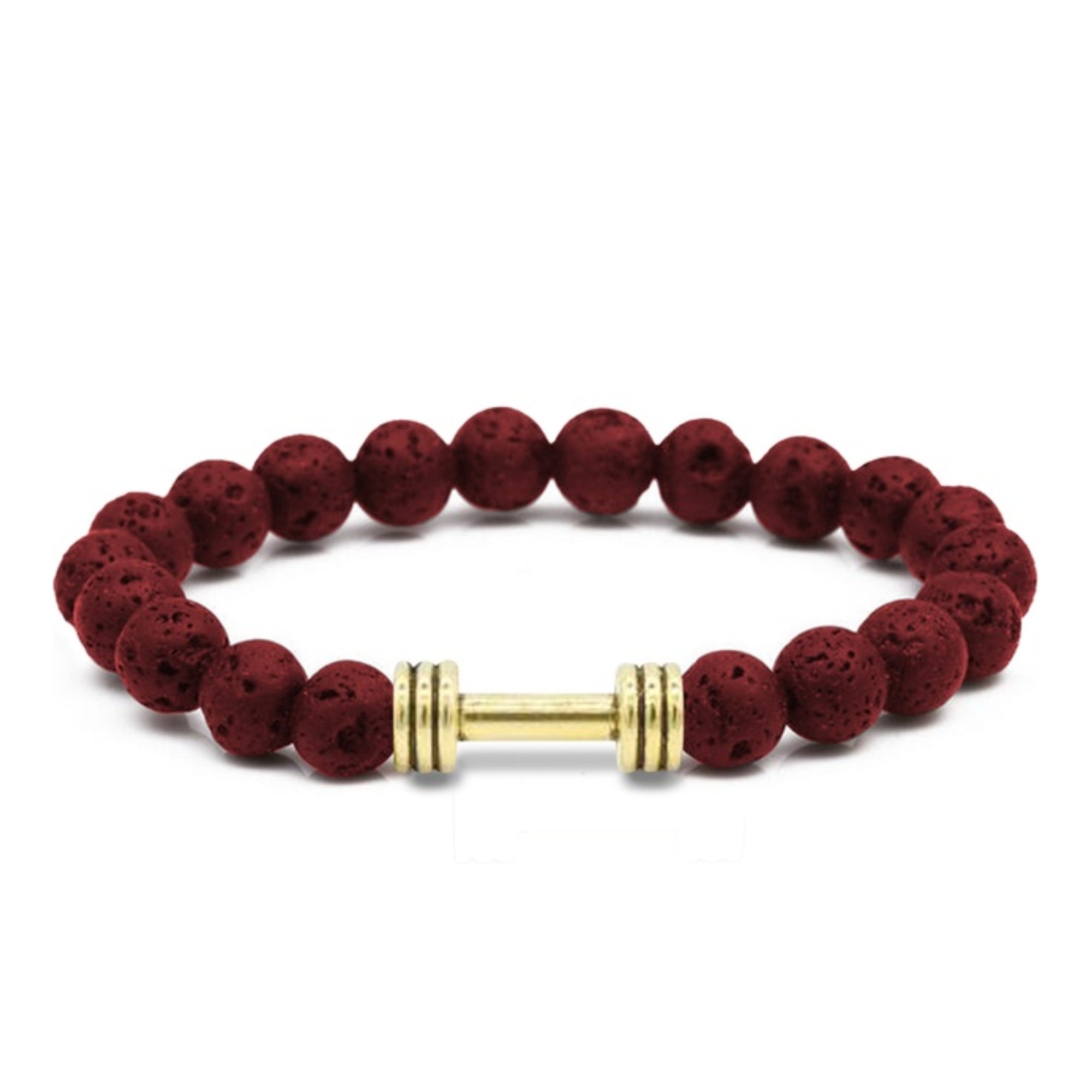 Men's Natural Stone Dumbbell Bracelet by Akor