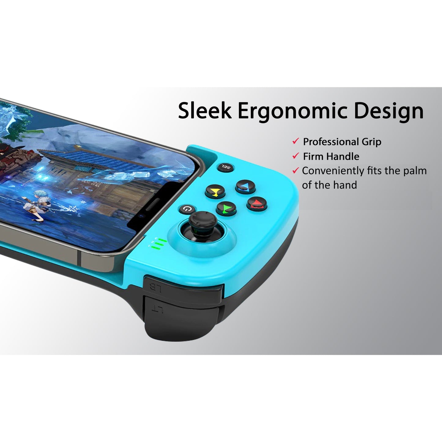 Wireless Mobile Game Controller Grip