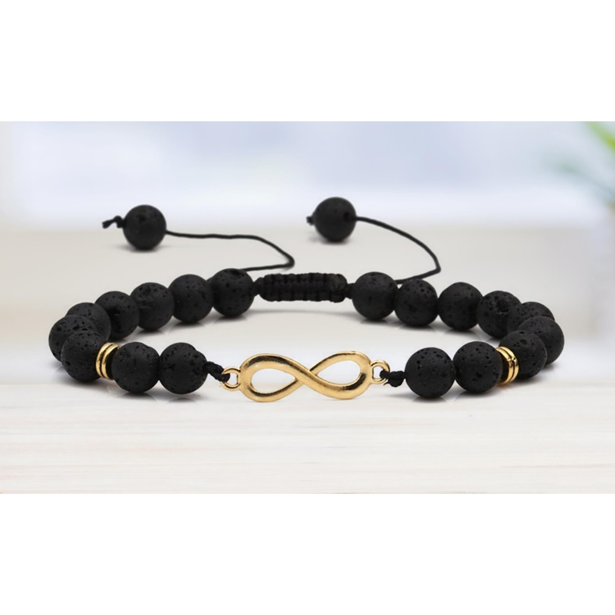 Aromatherapy Infinity Lava Diffuser Bracelet with Optional Essential Oils