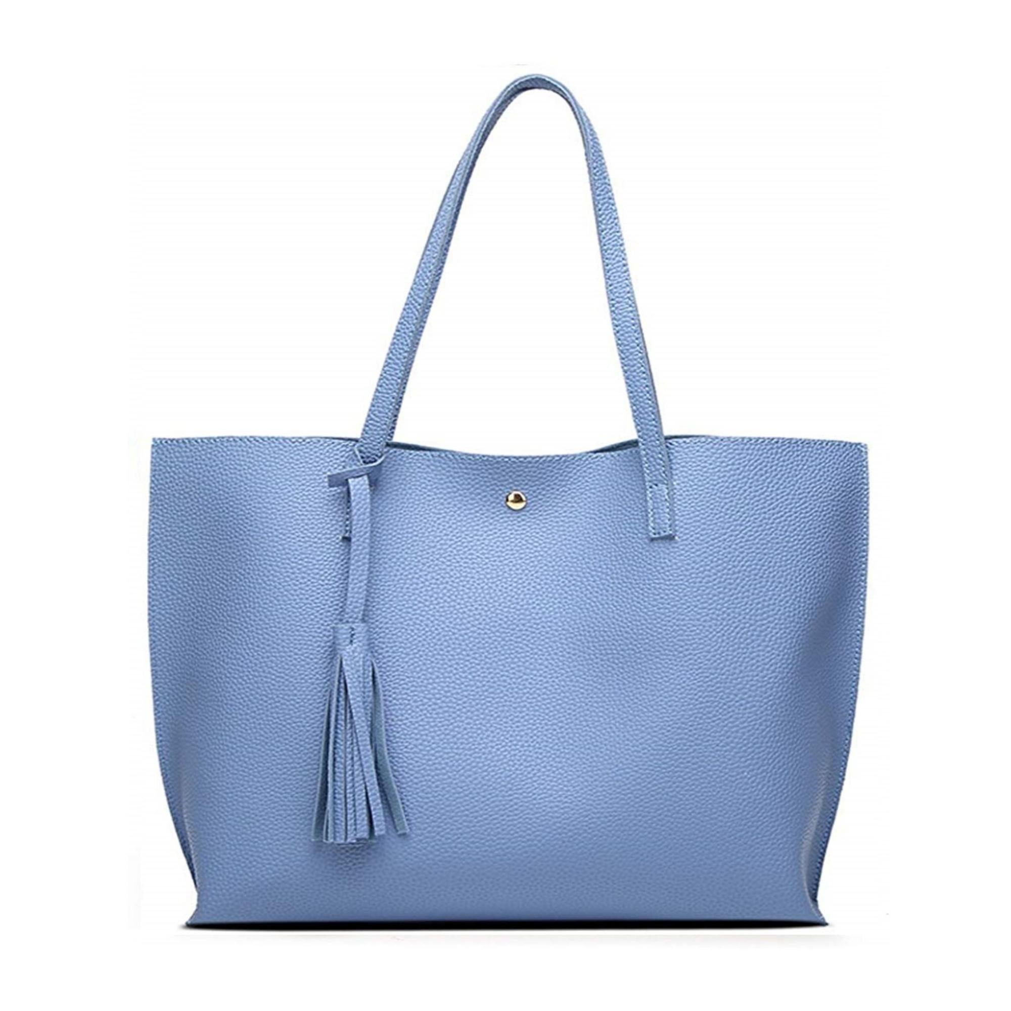 SoCal High-Quality Women's Trendy Faux Leather Tote Bag