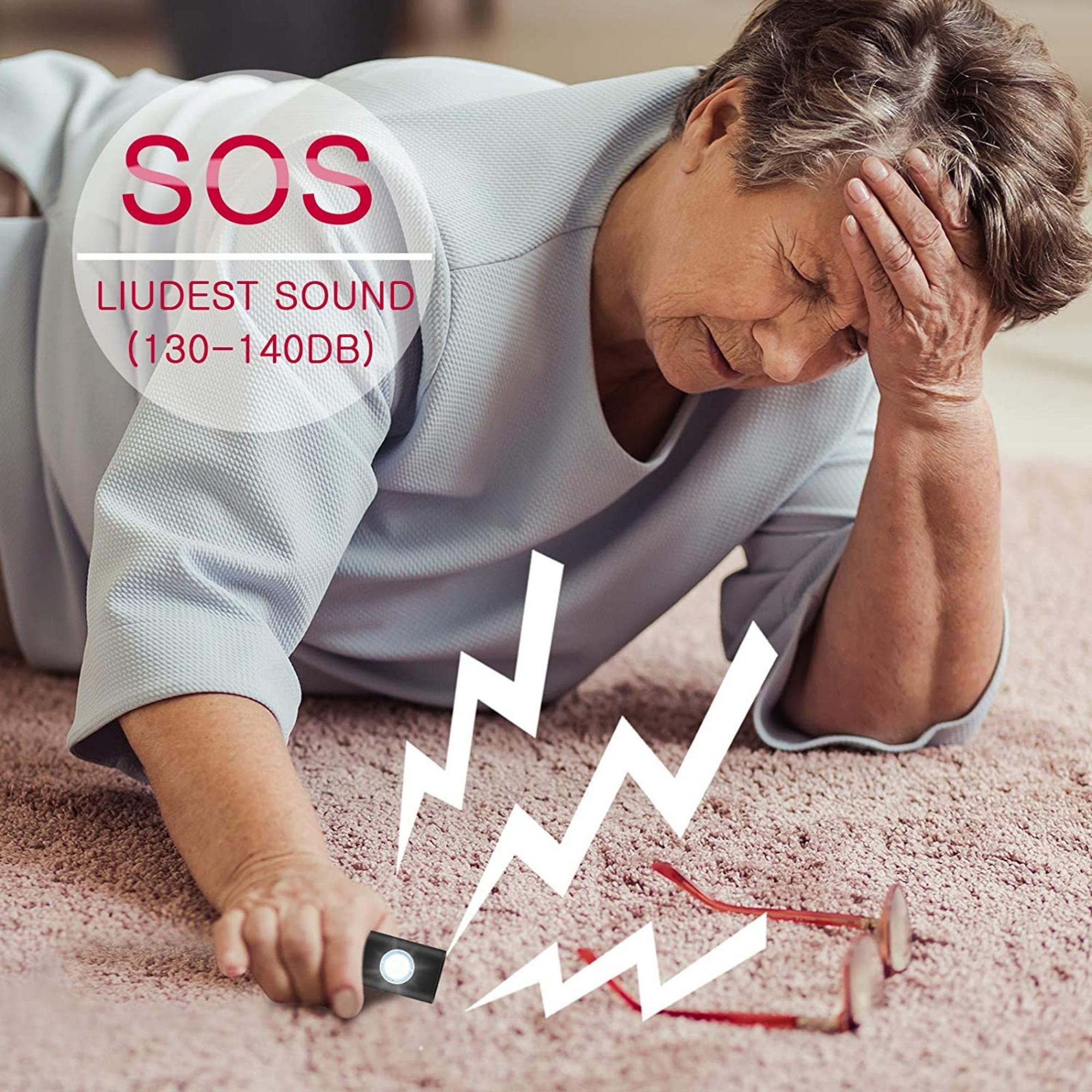 Personal Safety Alarm with Strobe Light and Key Chain