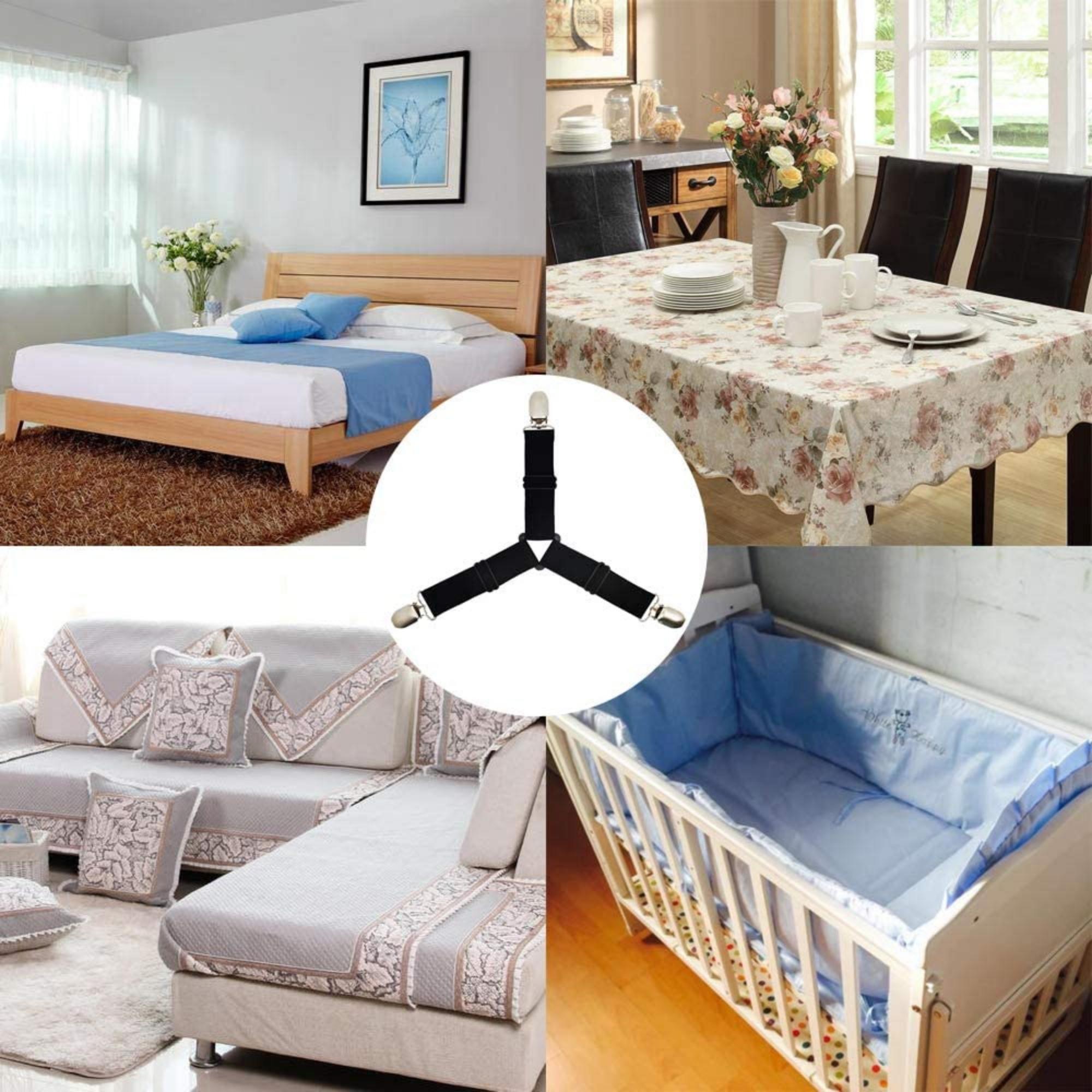 4-Piece Set Bed Sheet Clip Fasteners