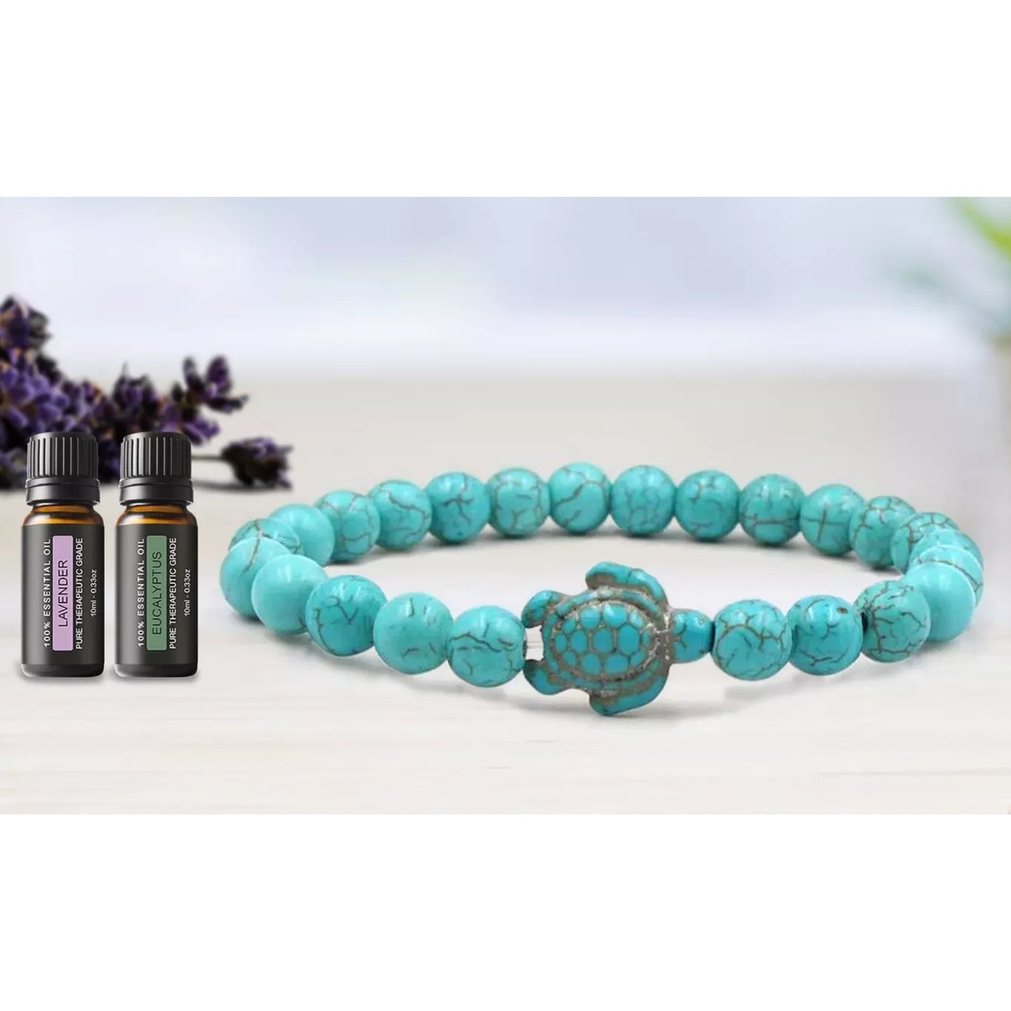 Lava Stone Chakra Diffuser Bracelet with Optional Essential Oils