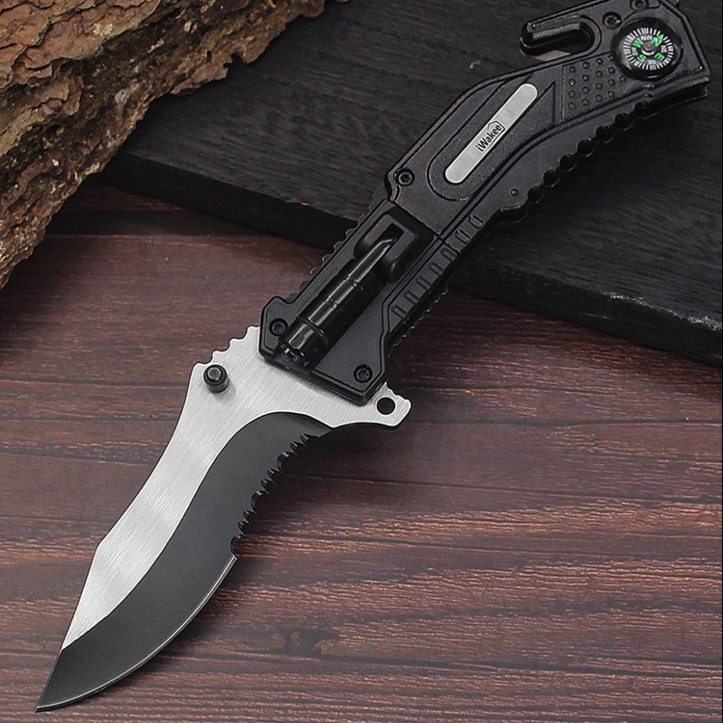 Pocket Knife with Clip Folding Knife Tactical Knife ( 5-in-1 )