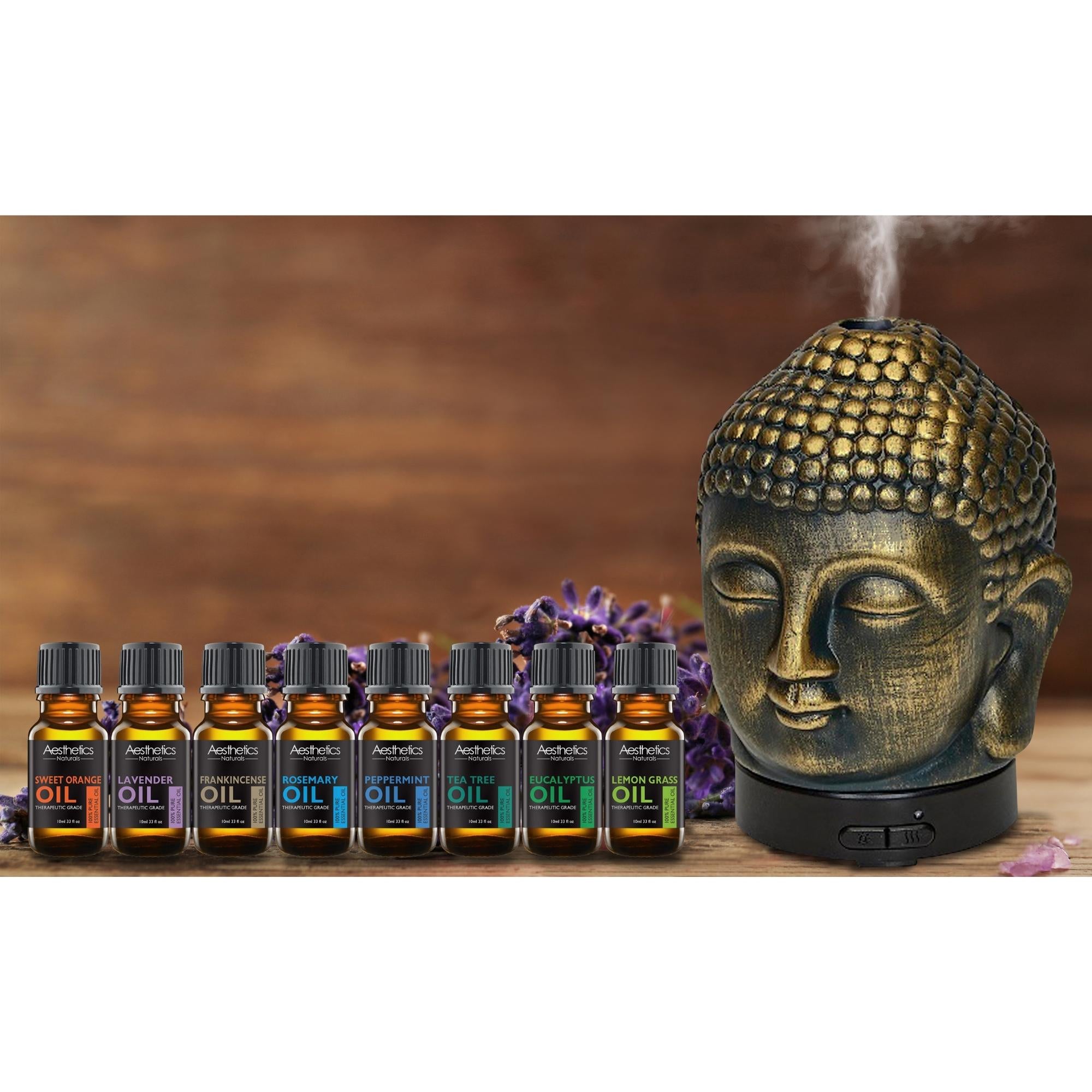 Ultrasonic Cool-Mist Aroma Diffuser with Optional Oils