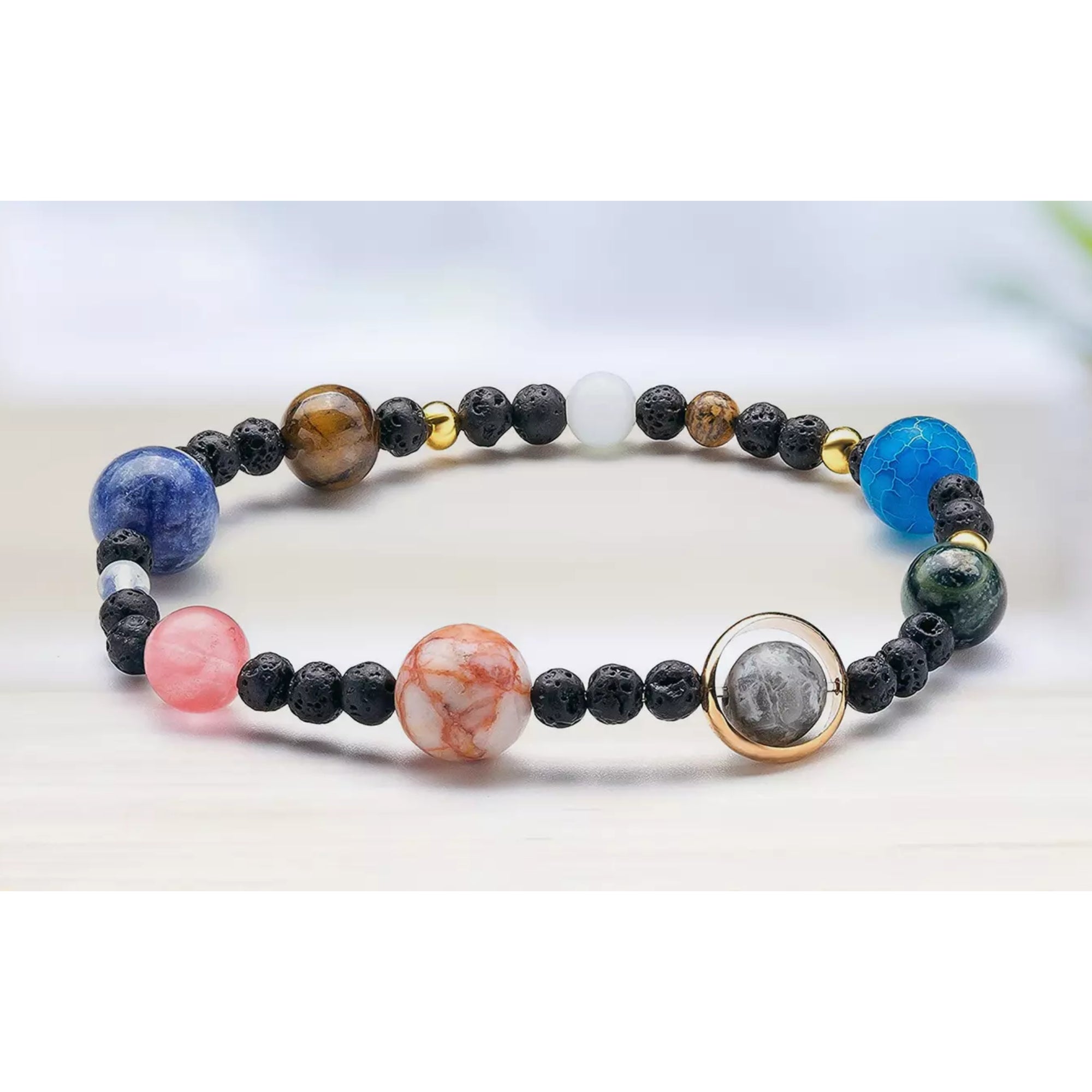 Aromatherapy Galaxy Lava Stone Diffuser Bracelet with Optional Essential Oils