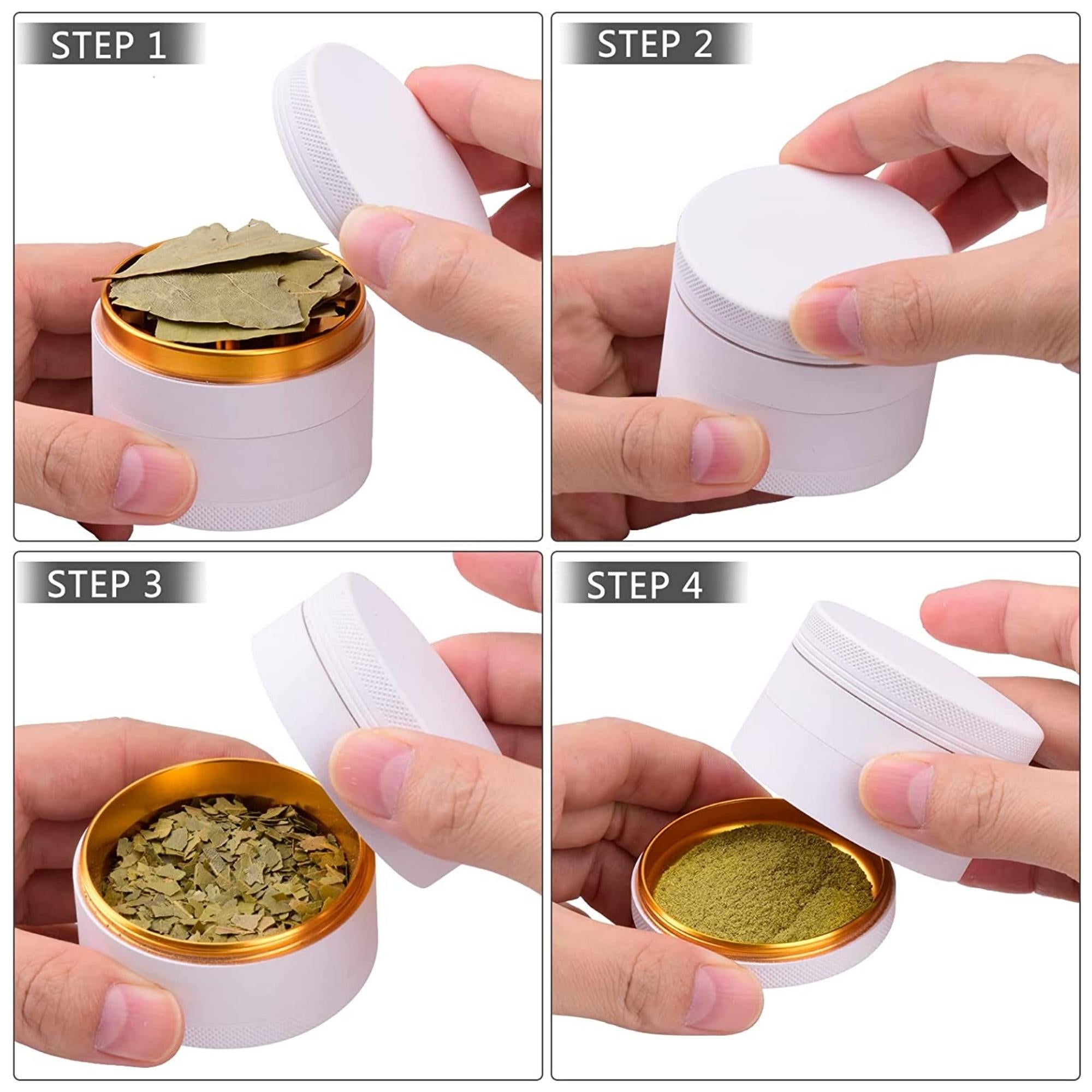 2.5'' Standard Large Capacity Multipurpose Classic Design Aerospace-Grade Aluminum Alloy Crusher