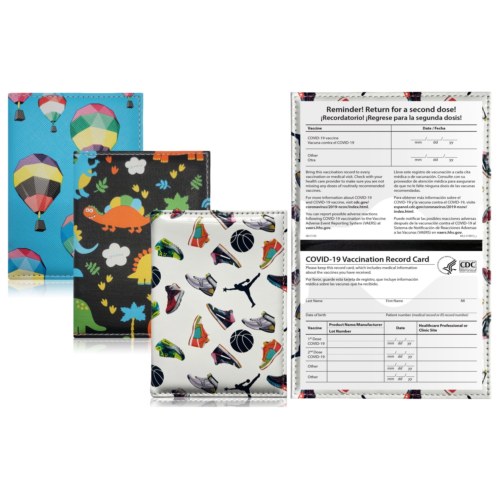 3-Pack: CDC Vaccination Record Holder