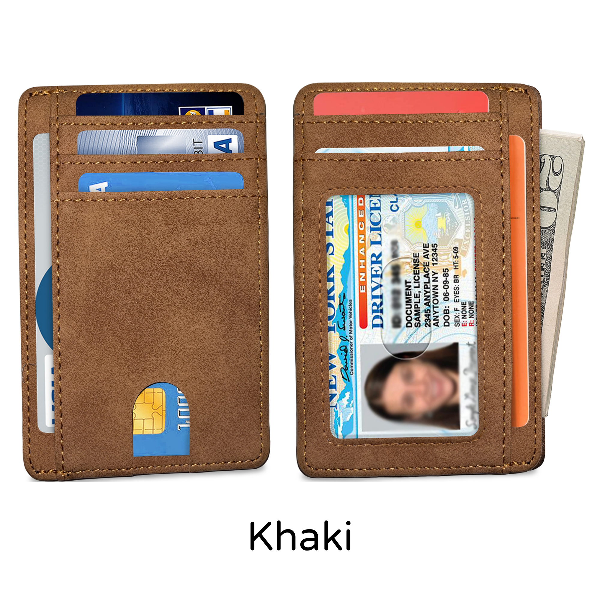 Ciana Slim Faux Leather Wallets For Men & Women