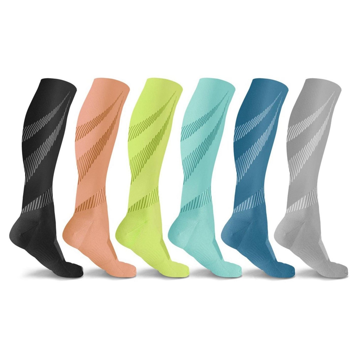 Elite Lightweight Compression Socks (6 Pairs)