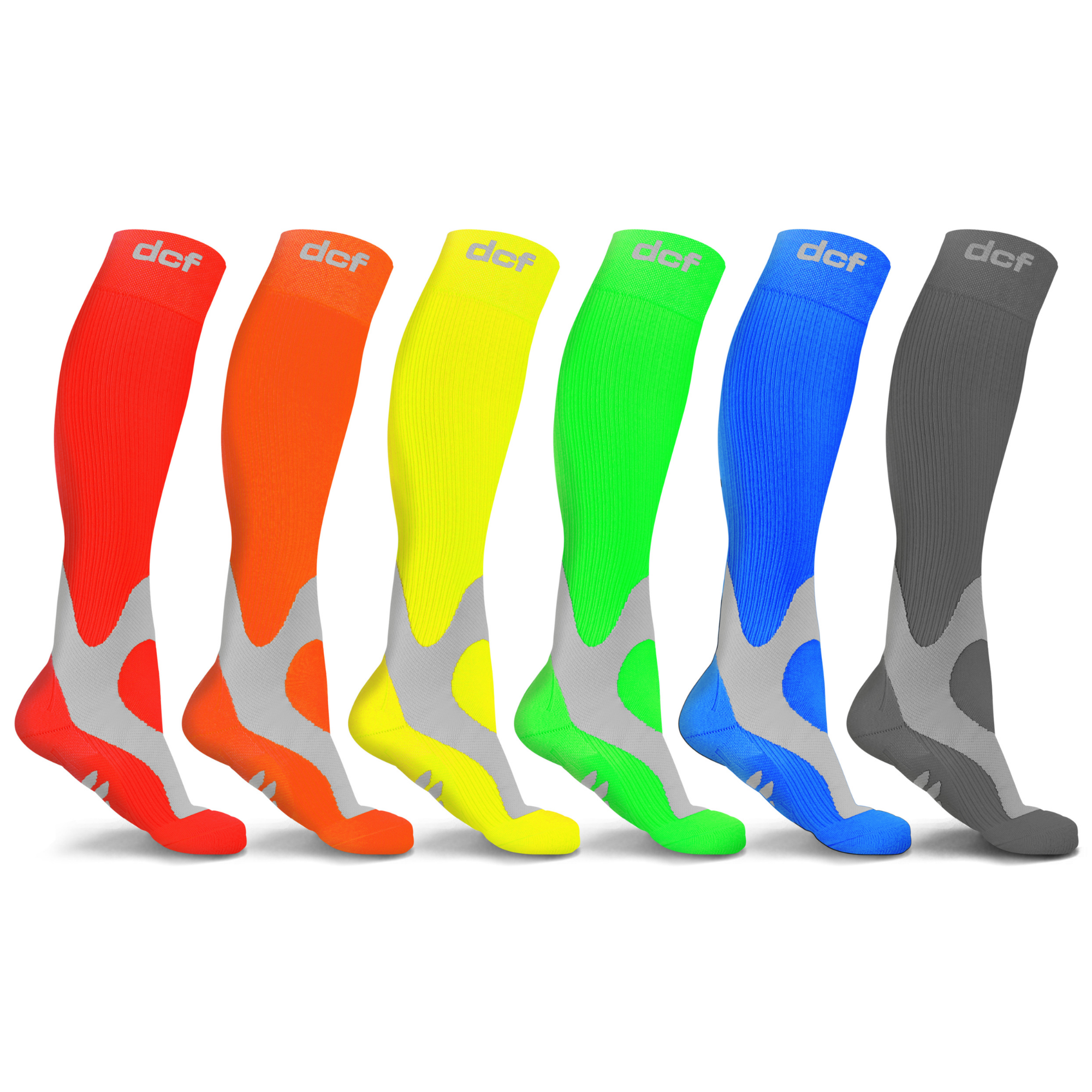 DCF Unisex Ultra-Compression Socks (6-Pack)