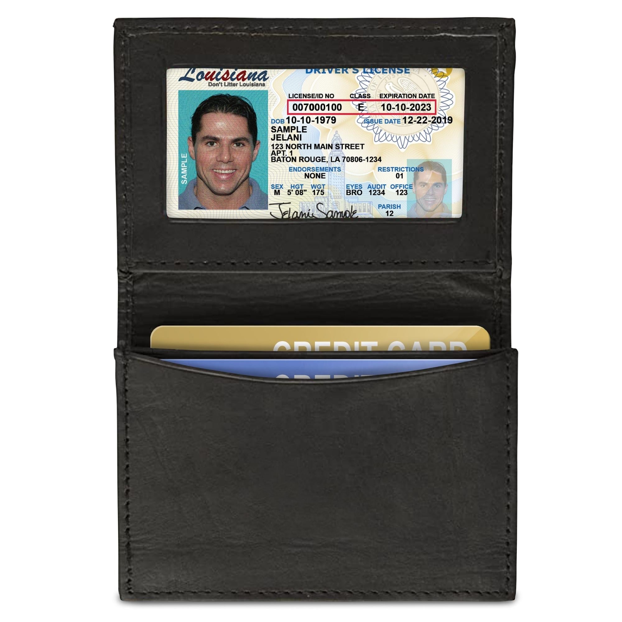 RFID Blocking Leather Expandable Wallet