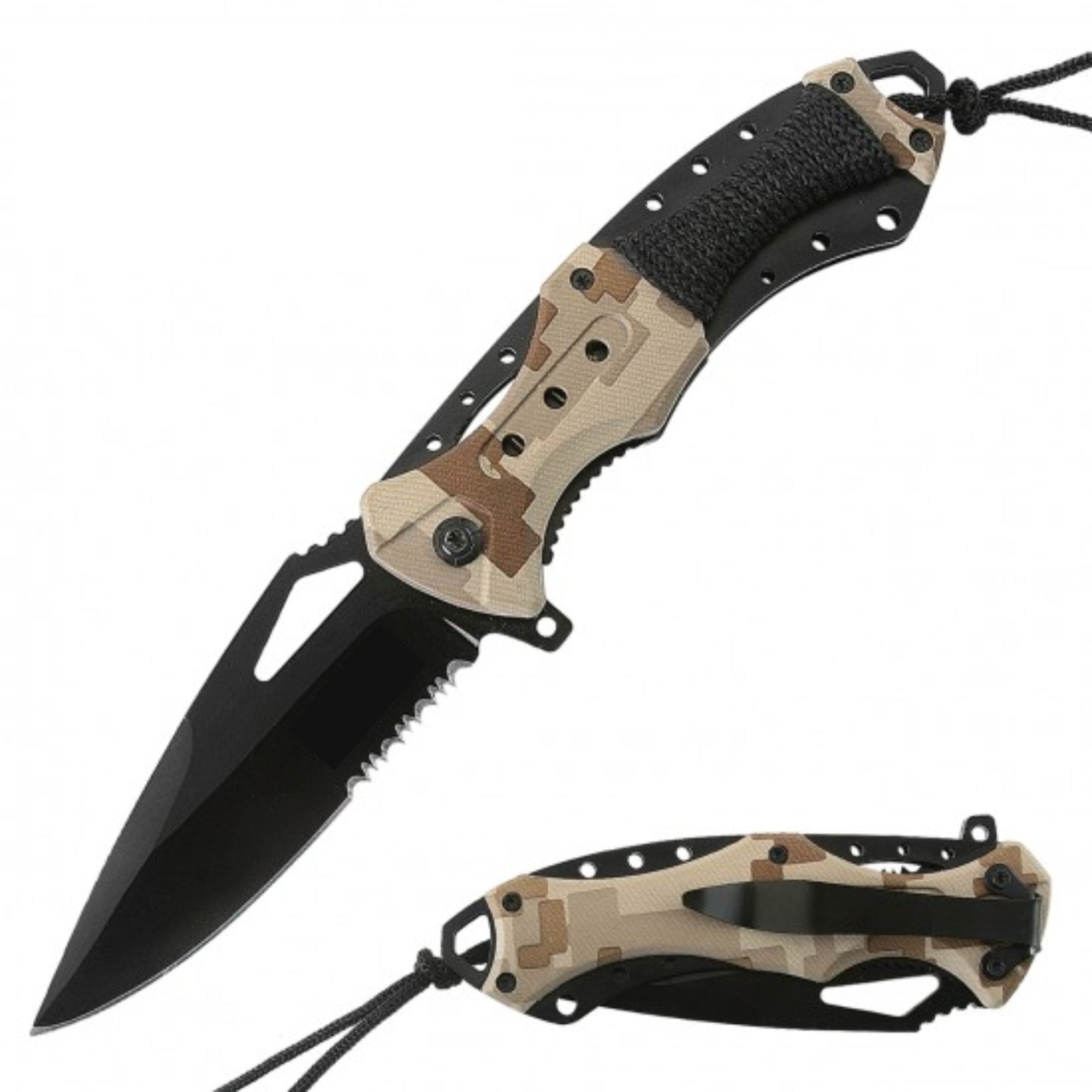 Spring Assisted Military Style Folding Knife