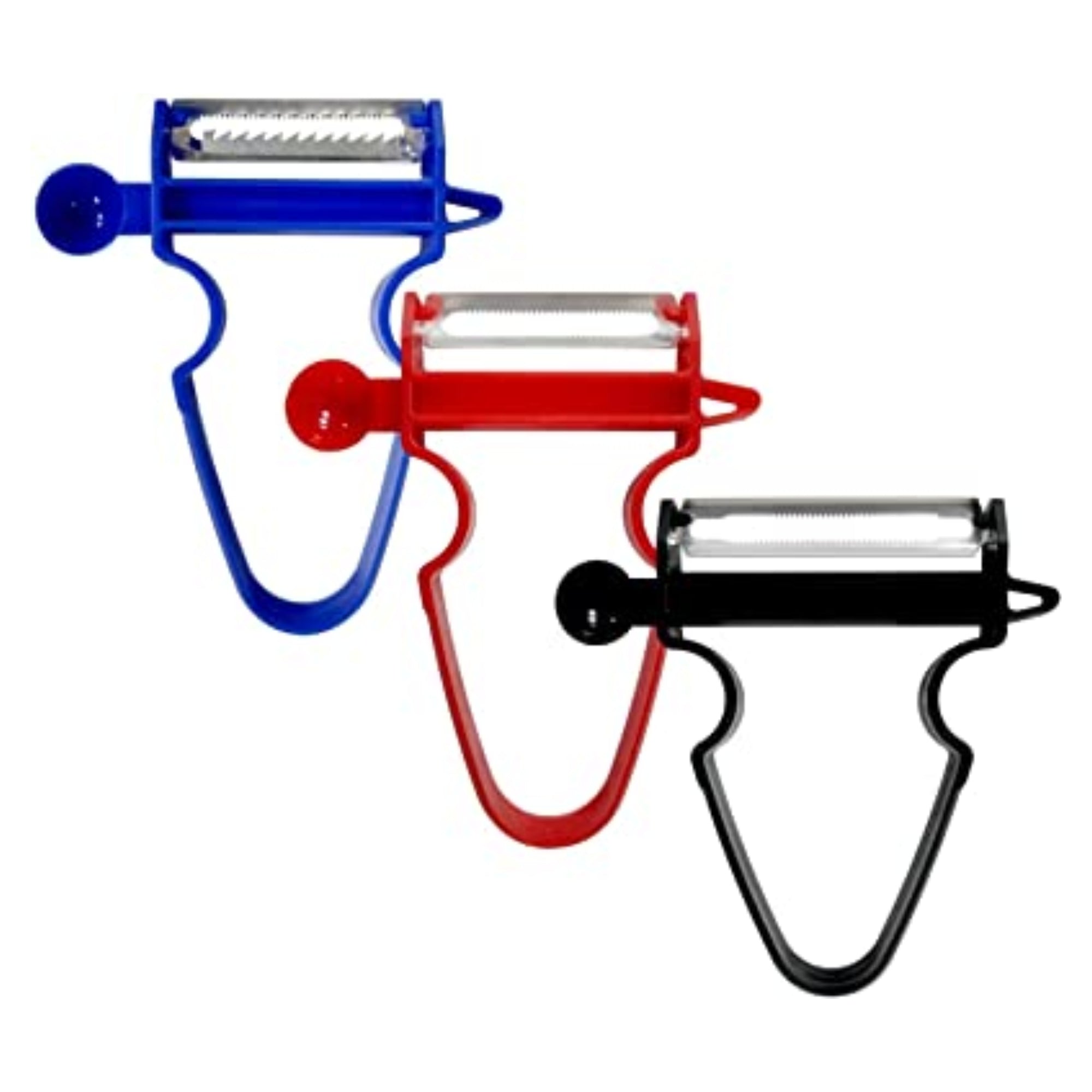 Set (3pcs) Kitchen Peeler with Ultra Sharp and Durable Stainless Steel Blade