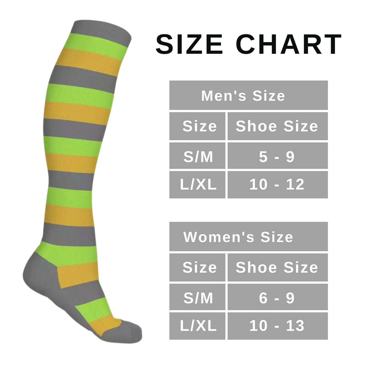 DCF Patterned Compression Socks (3 Pairs)