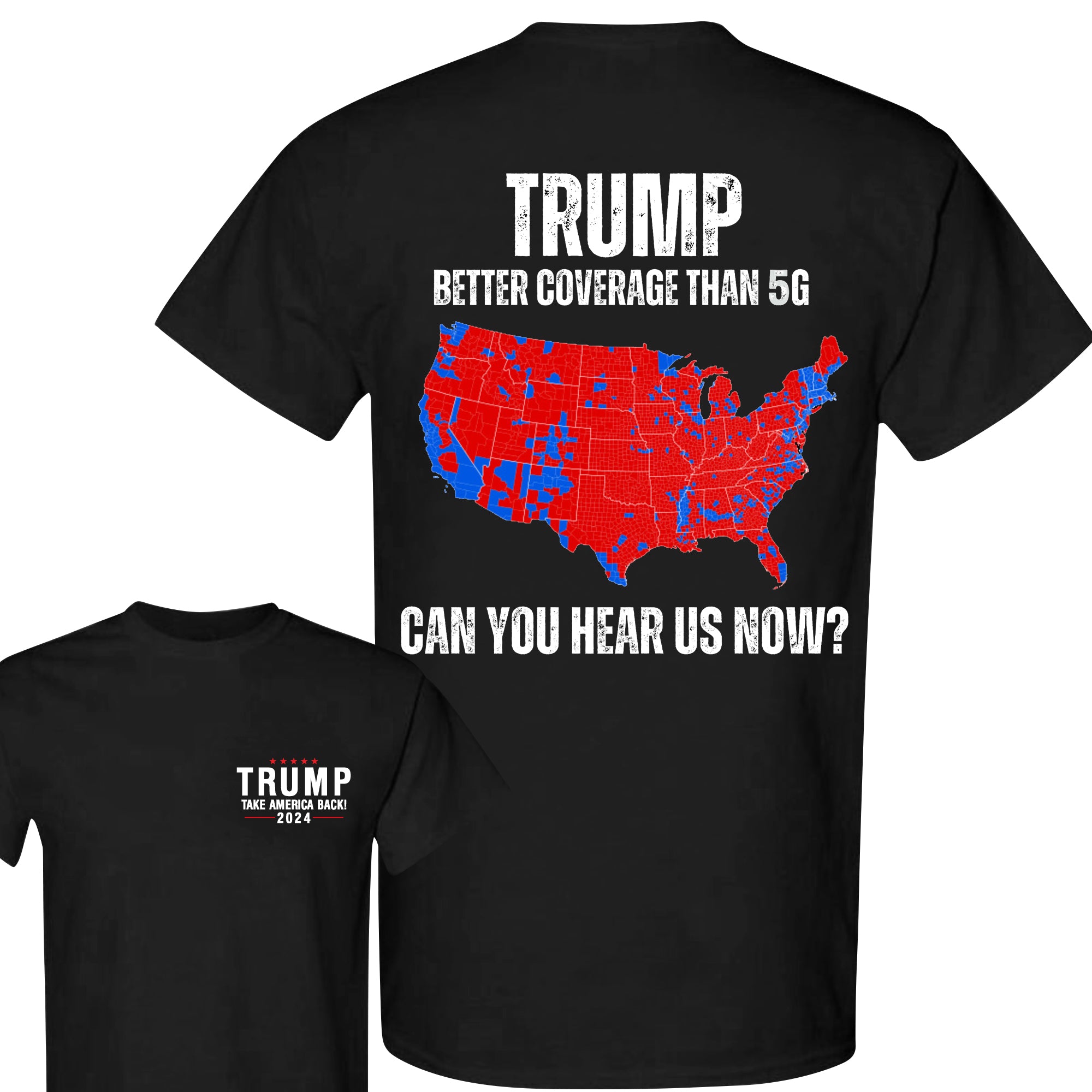 Unisex Graphic Tee Trump - Better Coverage Print Double-Sided Casual T-Shirt