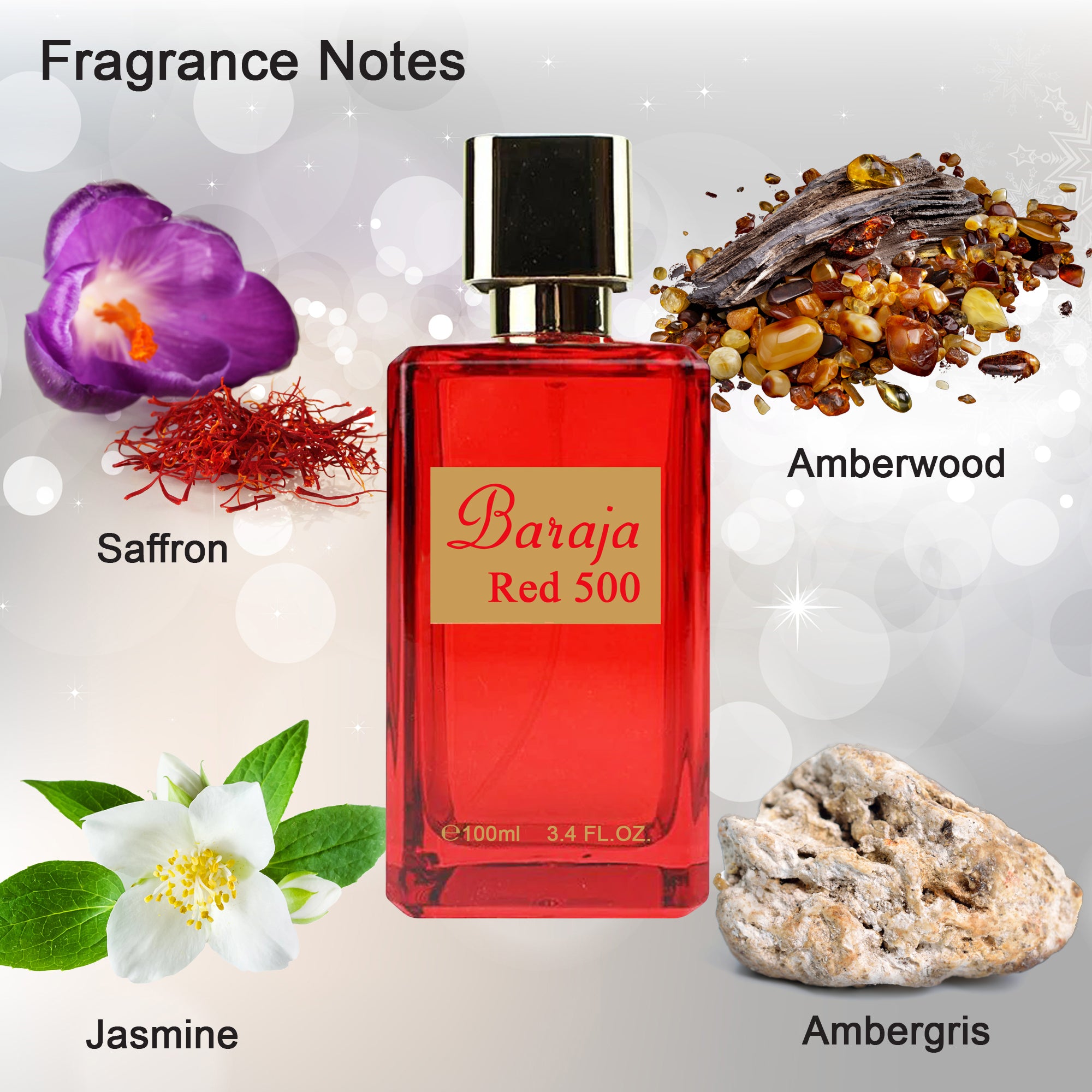 Baraja Red 500 Perfume 3.4 FL.OZ