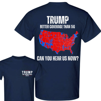 Unisex Graphic Tee Trump - Better Coverage Print Double-Sided Casual T-Shirt