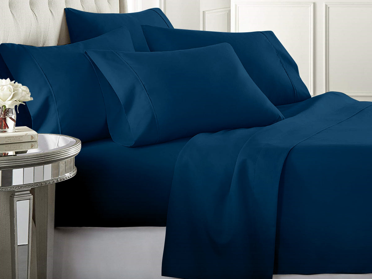 Ultra-Soft Deep Pocket Bed Sheet Set (6-Piece)