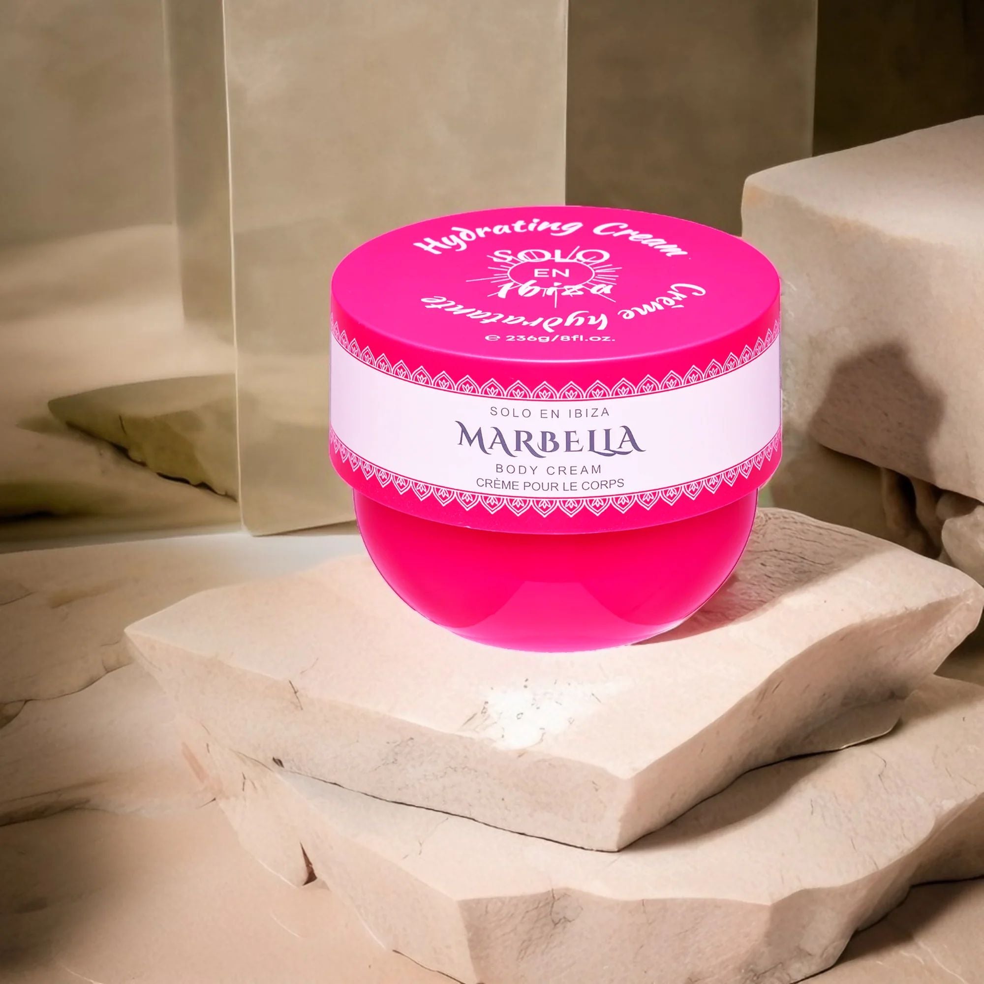 Solo En Ibiza Hydrating Body Cream - Nourishing Moisturizing Lotion