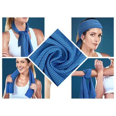 4-Pack Chilly Towel (40" x 12") Soft, Breathable, and Microfiber Towel