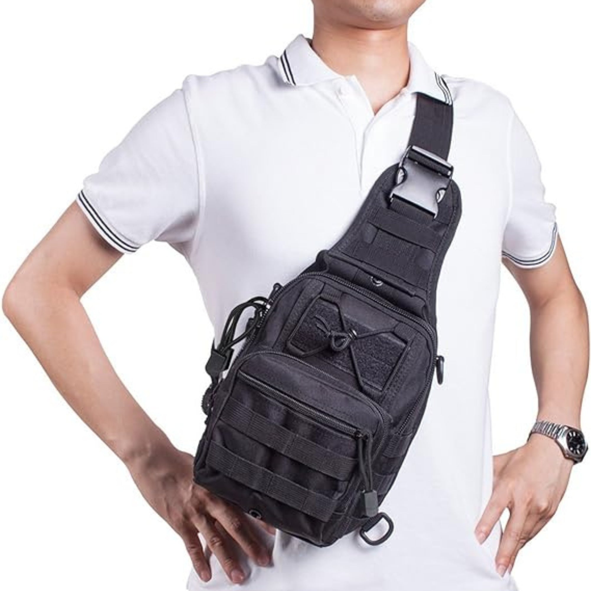 Military EDC Cross-Body Molle Sling Shoulder Chest Bag