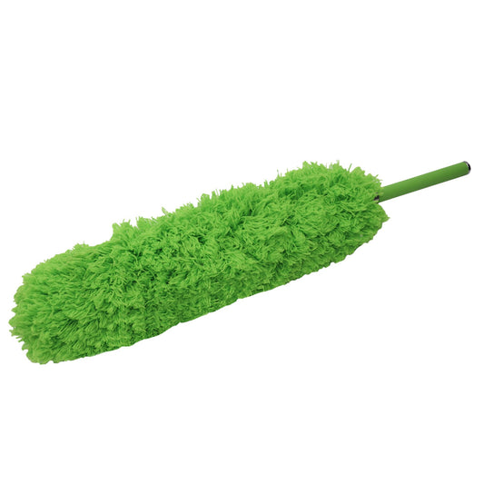 Jumbo Extendable Telescopic Microfiber Duster – 21" to 44" Long, Washable Head, for Cleaning High Ceilings, Ceiling Fans, Cobwebs, Window Blinds, Furniture, and Hard-to-Reach Areas