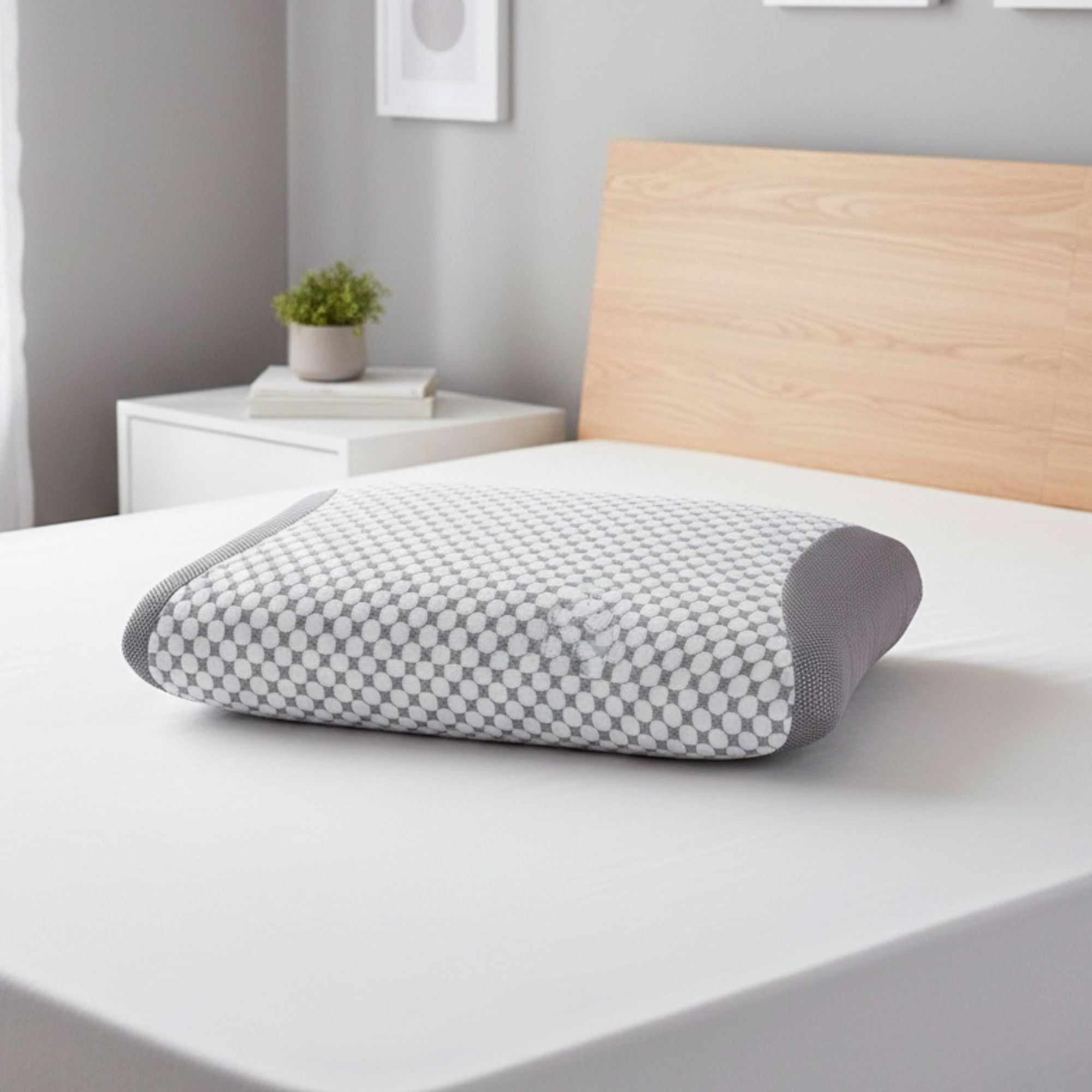 1-Pack Standard Size Memory Foam Pillow with Removable Cover – Supportive, Comfortable & Breathable for Better Sleep