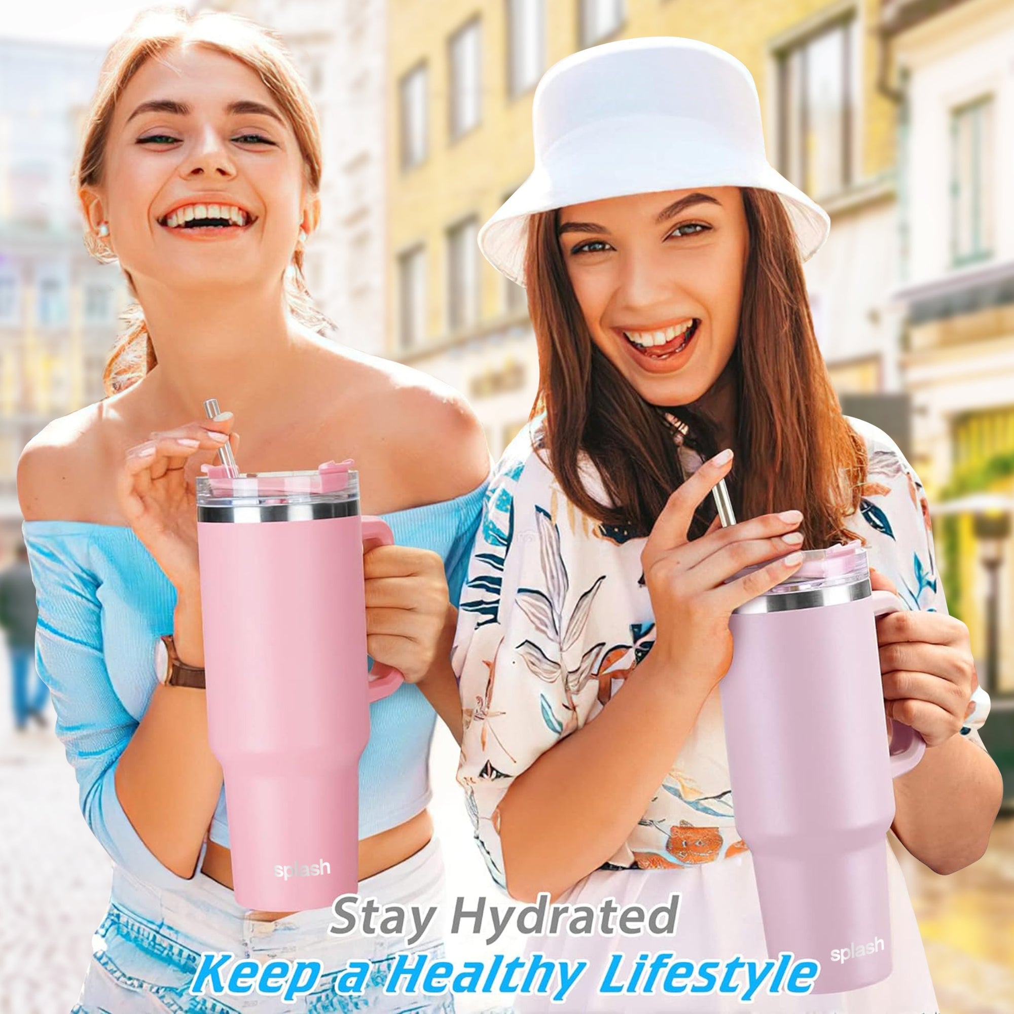 Splash Stainless Steel Double Wall Insulated Travel Mug 40 oz