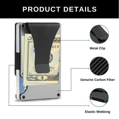 Carbon Fiber Minimalist Credit Card Wallet (2-Pack)