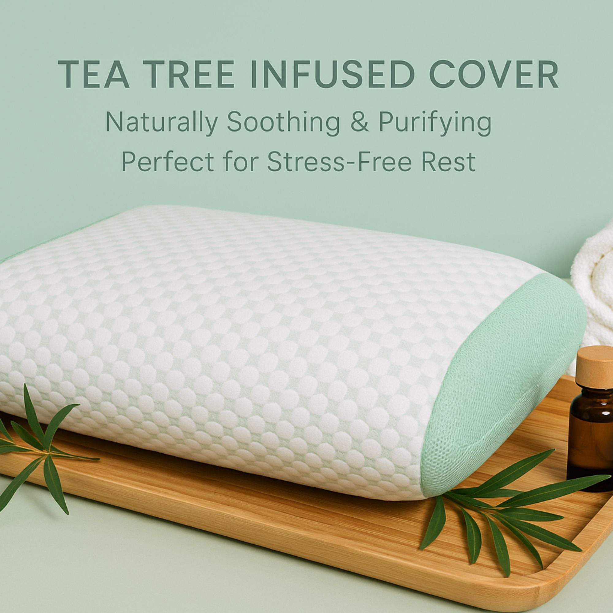 1-Pack Standard Size Memory Foam Pillow with Removable Cover – Supportive, Comfortable & Breathable for Better Sleep