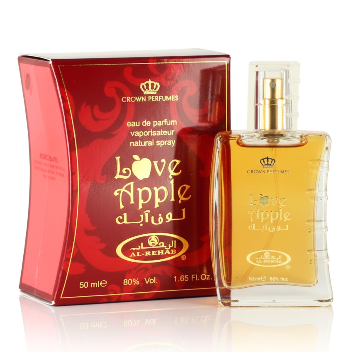 Al-Rehab Love Apple Perfume for Men and Women 50ml - Long-Lasting Unisex Aromatic Spray
