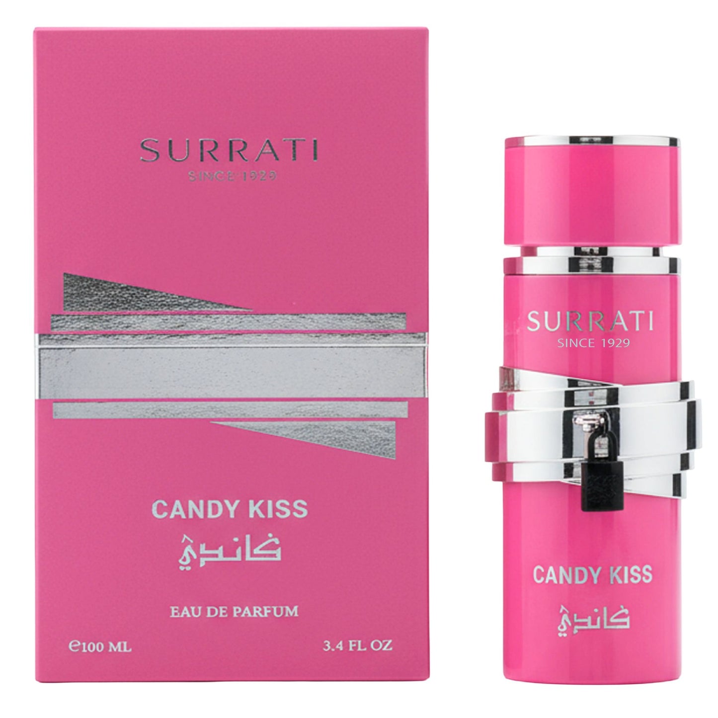 Surrati Candy Kiss 3.4 FL.OZ Perfume for Women - Perfume Glass Spray Bottle Sweet Candy Gourmand Long-Lasting Everyday & Evening Arabian Fragrance