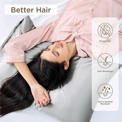 Satin Pillow Case - Standard Size 20 X 26 inches (2-Pack or 4-Pack)