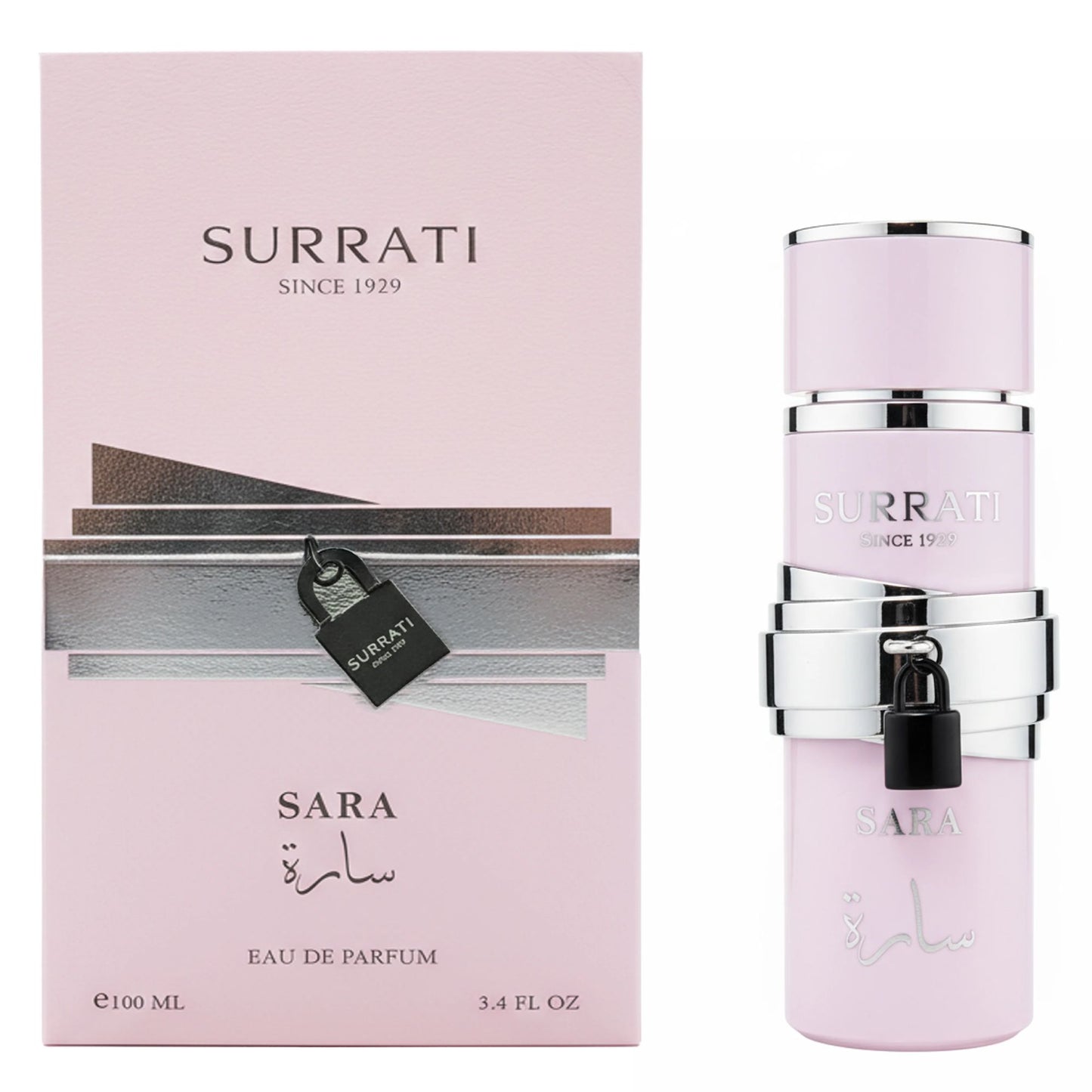 Surrati Sara 3.4 FL.OZ Perfume for Women - Premium Spray Bottle Smooth Floral Long-Lasting Feminine Arabian Perfume