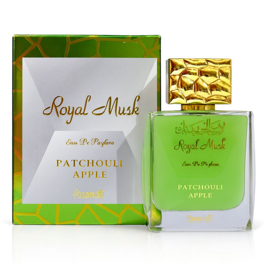 Surrati Royal Musk Patchouli Apple 3.4 FL.OZ Perfume for Men and Women - Premium Musk Essence, Long-Lasting Unisex Fragrance for Daily Wear