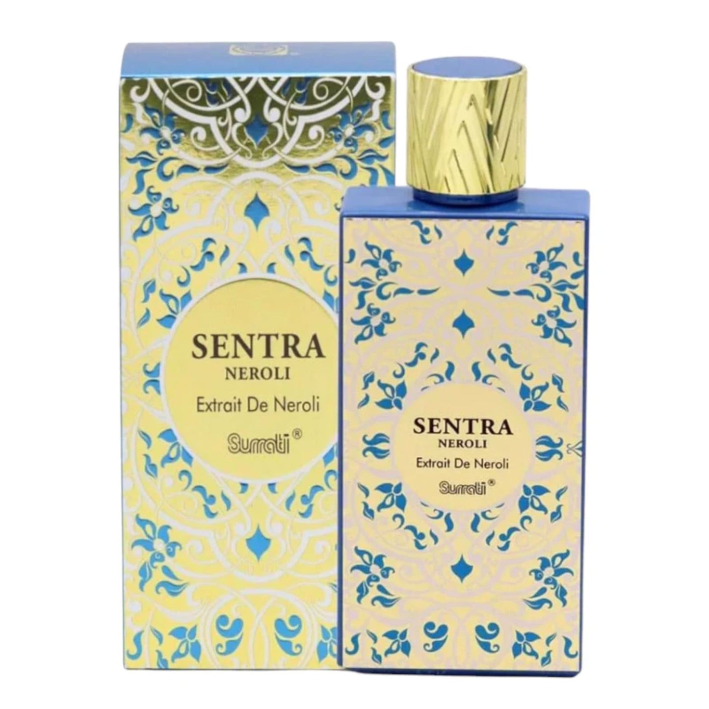 Surrati Sentra Neroli 3.4 FL.OZ Perfume for Men and Women - Luxury Perfume Long-Lasting Unisex Wear Elegant Modern Everyday Scent