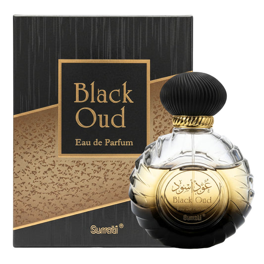 Surrati Black Oud 3.4 FL.OZ Perfume for Men and Women - Perfume Long-Lasting Unisex Arabian Luxury Fragrance