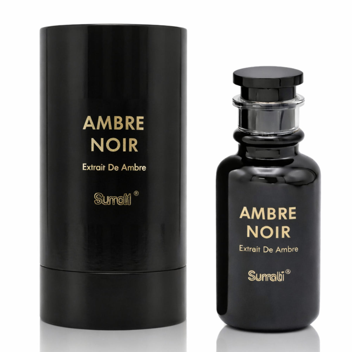 Surrati Ambre Noir 3.4 FL.OZ Perfume for Men and Women - Elegant Glass Bottle Long-Lasting Unisex Arabian Luxury Perfume