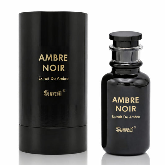 Surrati Ambre Noir 3.4 FL.OZ Perfume for Men and Women - Elegant Glass Bottle Long-Lasting Unisex Arabian Luxury Perfume