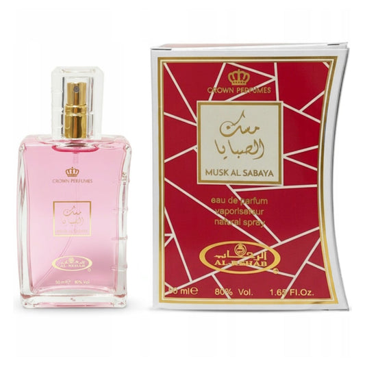 Al-Rehab Musk Al Sabaya Perfume 50ml - Lightweight Aromatic Spray with Soft Musk Texture for Daily Wear & Special Occasions
