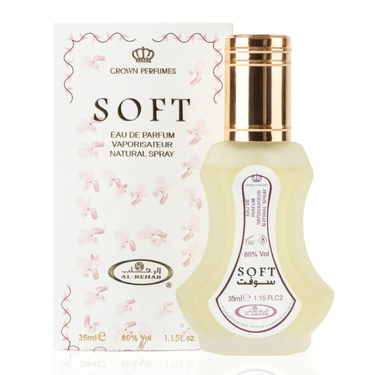 Al-Rehab Soft Perfume 35ml – Smooth Lightweight Wear | Long-Lasting Daily Use | Premium Portable Bottle