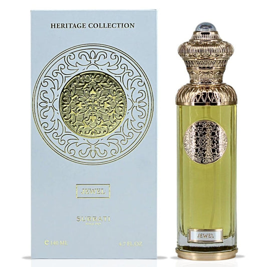 Surrati Heritage Jewel 4.7 FL.OZ Perfume for Men and Women - Premium Glass Bottle Long-Lasting Unisex Arabian Luxury Perfume